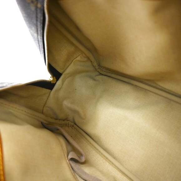 LOUIS VUITTON LV Logo Deauville Hand Bag Monogram Leather Brown - Picture 10 of 15